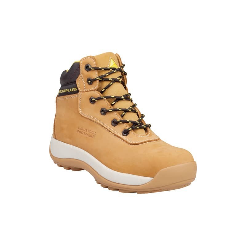 Scarpe da lavoro DELTA PLUS alte Saga S3 pelle pieno fiore nabuk beige - 41 SAGAS3BE41