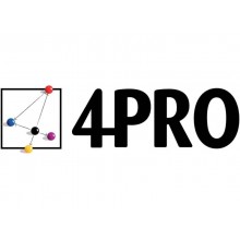 Cartelline a 2 lembi 4Pro A4 in carta schedografica 270 g/m² dorso 3 cm blu conf. da 20 pezzi - 7015 01