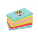 Foglietti riposizionabili Post-it® Super-Sticky Cosmic 76x127mm assortiti conf. 6 blocch. da 90 ff - 655-6SS-COS