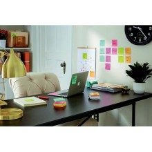 Foglietti riposizionabili Post-it® Super-Sticky Cosmic 76x127mm assortiti conf. 6 blocch. da 90 ff - 655-6SS-COS