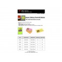 Foglietti Post-it® Super Sticky Notes 76x76 mm assortiti conf. 12 blocchetti da 90 ff - 654-12SS-UC