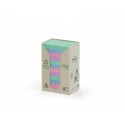 Foglietti Post-it® Notes in carta riciclata assortiti pastello conf. Torre da 24 blocchetti da 100 ff - 653-1RPTN