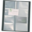 Portabiglietti da visita Q-Connect buste cm buste saldate nero KF03664