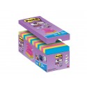Foglietti Post-it® Super Sticky Z-notes assortiti conf. 14 blocchetti + 2 gratis da 100 ff - R330-SS-VP16-EU