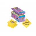 Foglietti Post-it® Super Sticky Z-notes assortiti conf. 14 blocchetti + 2 gratis da 100 ff - R330-SS-VP16-EU