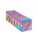 Foglietti Post-it® Super Sticky 76x76 mm colori assortiti neon Value Pack 21+3 blocchetti GRATIS - 654-P24SSCOL-EU