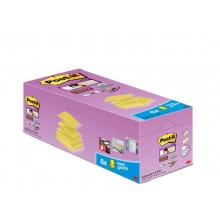 Foglietti Post-it® Super Sticky a Z Giallo Canary conf. 16 blocchetti + 4 gratis da 90 ff - R330-SSCYVP20