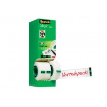 Nastro adesivo Scotch® Magic™ 810 19 mm x 33 m trasparente opaco Value Pack 7 rotoli + 1 GRATIS - 8-1933R8
