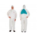 Tuta da lavoro di protezione 3M colore bianco con pannello posteriore verde bianco-verde M - 4520 M