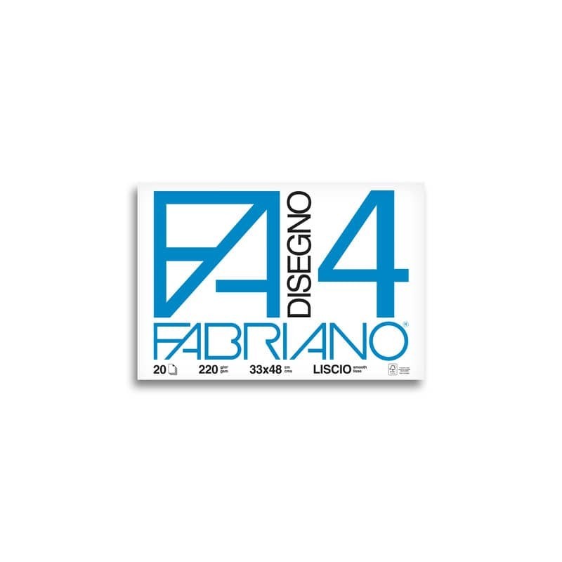 Album da disegno Fabriano F4 220 g/m² 33x48 cm 20 ff. lisci 05200797