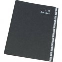 Libro monitore Q-Connect 270x340 mm nero 1-12 KF04562