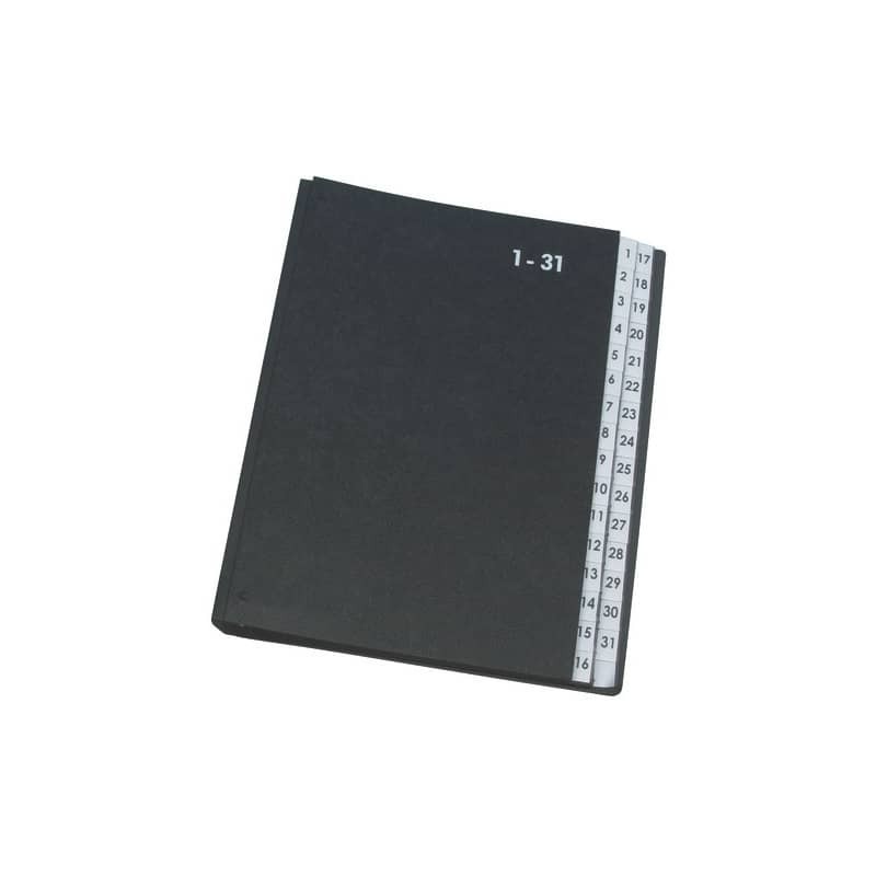 Libro monitore Q-Connect 270x340 mm nero 1-31 KF04564