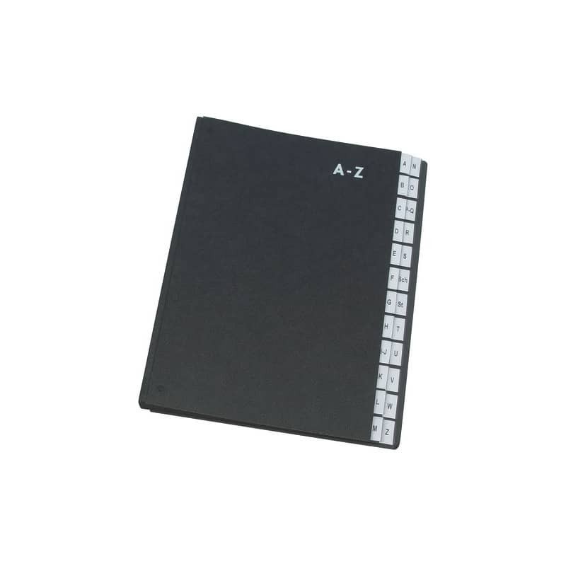 Libro monitore Q-Connect 270x340 mm nero A-Z KF04563
