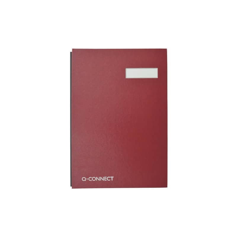 Libro firme Q-Connect 20 pagine 24x35 cm rosso KF31011