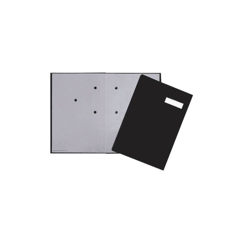 Libro firme Q-Connect 20 pagine 24x35 cm nero KF31014
