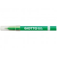 Pennarelli per tessuti GIOTTO Decor Textile tratto fine 1-3 mm assortiti astuccio da 8 + t-shirt bianca - 494500