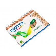 Matite colorate GIOTTO di Natura assortiti astuccio da 36 - F240800