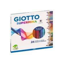 Matite colorate GIOTTO Supermina assortiti astuccio da 24 - F235800