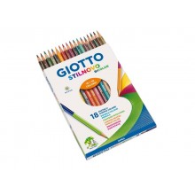 Matite colorate GIOTTO Stilnovo Bicolor assortiti astuccio da 18 - F257200