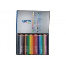 Matite acquarellabili GIOTTO Stilnovo Acquarell assortiti scatola in metallo da 36 - F256400