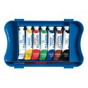 Tempere GIOTTO Extra 12 ml assortiti scatola 7 tubetti + 1 pennello F30310000