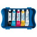 Tempere GIOTTO Extra 21 ml assortiti scatola da 5 tubetti + 1 pennello F32710000