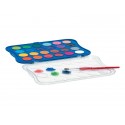 Acquerelli GIOTTO Ø 30 mm assortiti  scatola da 24 + 1 pennello - F352400