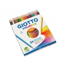 Matite colorate GIOTTO Stilnovo astuccio appendibile da 24 - F256600