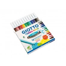 Pennarelli GIOTTO Turbo Maxi punta grossa 5 mm assortiti astuccio da 12 - F454000