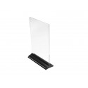 Porta-avvisi deflecto® A4 verticale in polimetilmetacrilato trasparente 58440