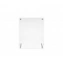 Portastampati deflecto® 8,5''x11" in polimetilmetacrilato con bordi sagomati trasparente - 799693