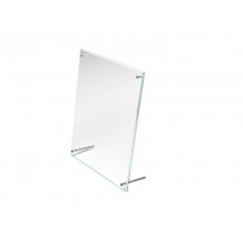 Portastampati deflecto® 8,5''x11" in polimetilmetacrilato con bordi sagomati trasparente - 799693