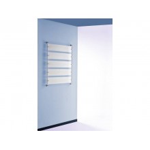 Struttura a parete a 5 targhe bisatinate TECNOSTYL 60x15 cm silver/trasparente TP001BS