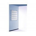 Targa a parete 60x15 cm TECNOSTYL in alluminio silver/trasparente TP002BS