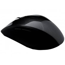 Mouse ottico Media Range 5 pulsanti, serie highline, wireless 1600 dpi carbonio/nero - MROS207