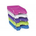 Vaschetta portacorrispondenza CepPro Gloss CEP in polistirene impilabile blu oceano 25,7x24,8x6,6 cm - 1002000351