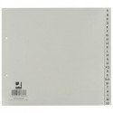 Divisori alfabetici Q-Connect A-Z metà altezza 23x21 cm grigio 24 pagine KF01808