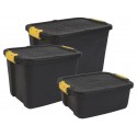 Contenitore multiuso in polipropilene 60L Strata nero/giallo 2004420130