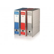 Scatola con cerniera in metallo Box 4 - apertura totale Brefiocart 37,5x29,5 cm dorso da 9 cm grigio - RESX401.GR