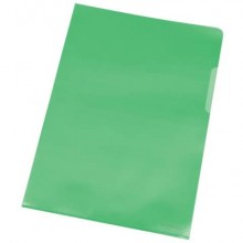 Cartellina a L Q-Connect ppl A4 verde conf. da 100 - KF00309