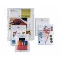 Busta con bottone Sei Rota Press 7E alto spessore 18x24 cm trasparente 441824
