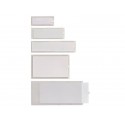 Portaetichette adesive Sei Rota IesTI A4 + etichette intercambiabili 65x140 mm trasparente - conf. 10 pezzi - 321114