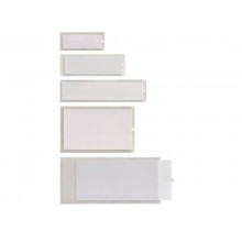 Portaetichette adesive Sei Rota IesTI A4 + etichette intercambiabili 65x140 mm trasparente - conf. 10 pezzi - 321114