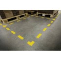 Segnaletica da pavimento forma "croce" DURABLE RAL 1003 giallo 15x15 cm Conf. 10 pezzi - 170104