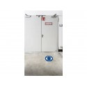 Pittogramma da pavimento "Indossare la protezione auricolare" DURABLE azzurro Ø 430 mm - 172906