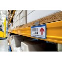 Tasche per identificazione Durable con bande magnetiche blu f.to esterno mm. 163x83- inserto 150x67mm cf. 50- 174207