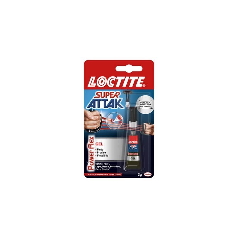 Colla Loctite Super Attak Power Flex gel 3 g. trasparente 2047420