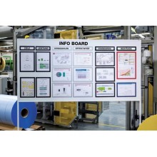 Cornici con pannello magnetico DURABLE DURAFRAME® MAGNETIC A4 PPL rigido nero 236x323 mm  conf. 5 - 486901