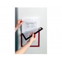 Cornici con pannello magnetico DURABLE DURAFRAME® MAGNETIC A4 PPL rigido rosso 236x323 mm  conf. 5 - 486903