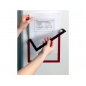 Cornici con pannello magnetico DURABLE DURAFRAME® MAGNETIC A4 PPL rigido rosso 236x323 mm  conf. 5 - 486903